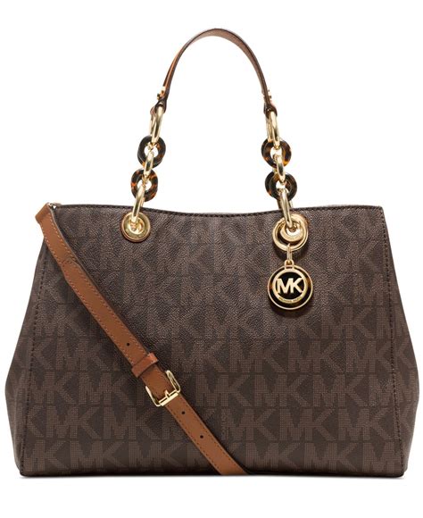 michael michael kors signature cynthia medium satchel|Cynthia Medium Saffiano Leather Satchel .